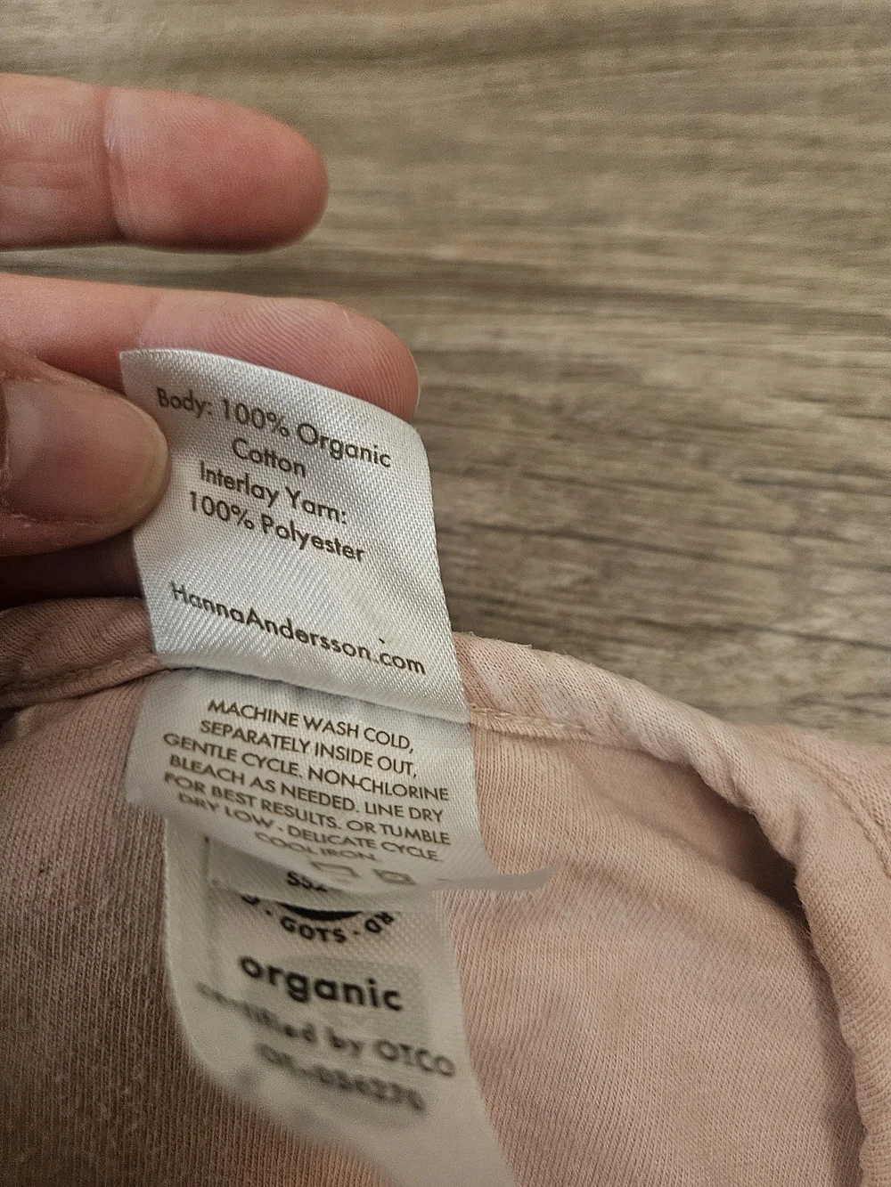 Hanna Andersson Light Pink Toddler Sleep Sack - Soft Cotton Size M - 6-18 Months